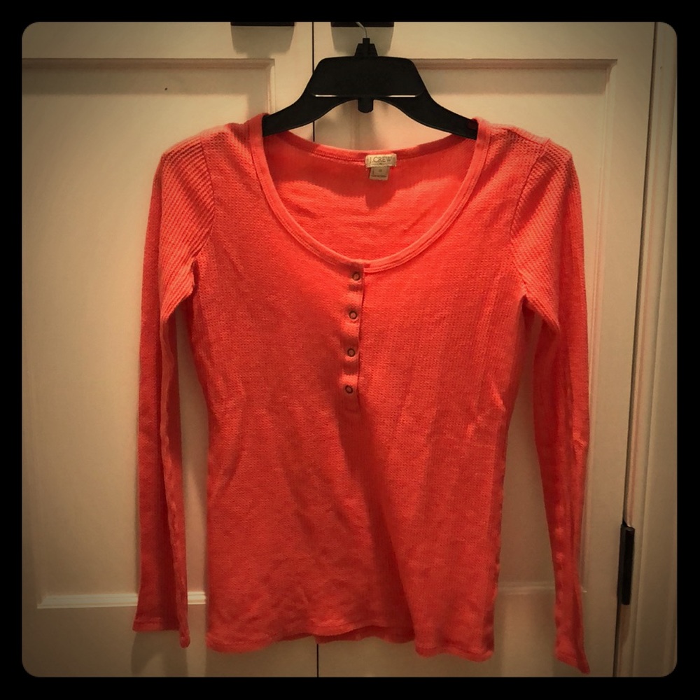 J. Crew thermal coral top